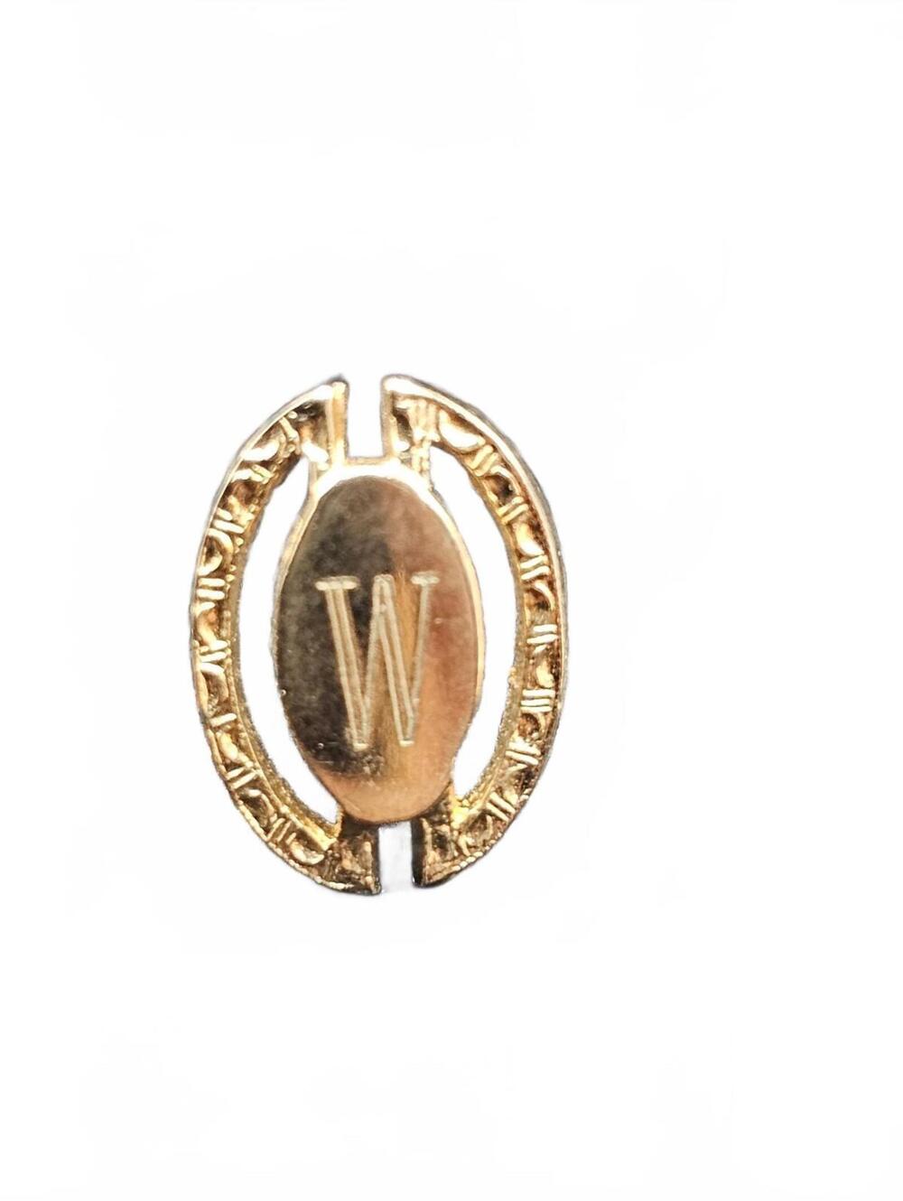 Monogram W Stick Pin